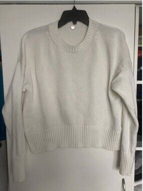 Margaret O’Leary Cream Color Sweater Women’s Size XS 100% Cotton Oversize